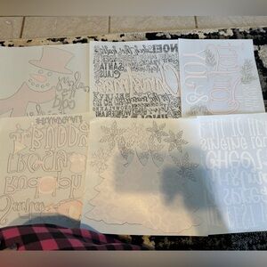 Christmas and fall screen prints 15 total